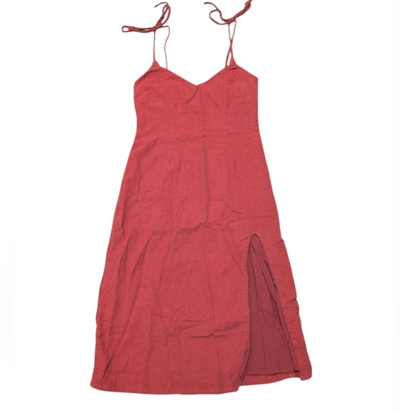 Abercrombie & Fitch Dresses & Skirts - Abercrombie & Fitch Linen Blend Burnt Orange Dress Adjustable Straps Size XSP